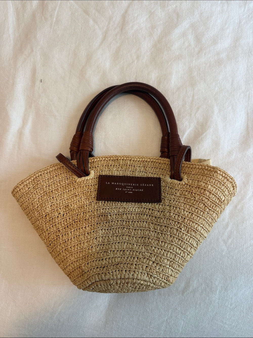 Sezane Straw Tote